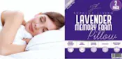 Lavender Infused Pillows - Standard Size, 2 Pack