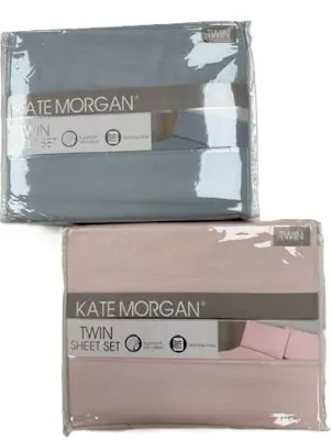 Kate Morgan 3pc Sheet Sets - Twin Size