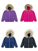 Girls' Hooded Sherpa-Lined Jackets - 4-6X, Assorted Colors