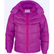 Girls' Puffer Jackets - Size 8-14, Purple