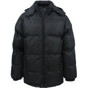 Men's Bubble Jackets - M-2X, Black, Detachable Hood