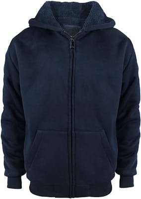 Youth Sherpa Hoodie - Navy, Large Only