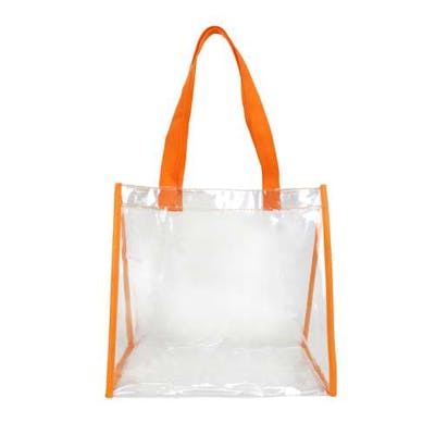 Clear Stadium Open Totes - Clear, 12" x 12"