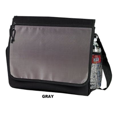Computer Messenger Bags - Black/Silver, 20 Count