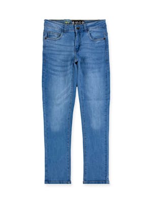 Boys' Faded Jeans - Light Wash, Skinny Fit, Sizes 4-7