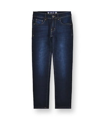 Boys' Faded Jeans - Dark Navy, Skinny Fit, Sizes 8-16