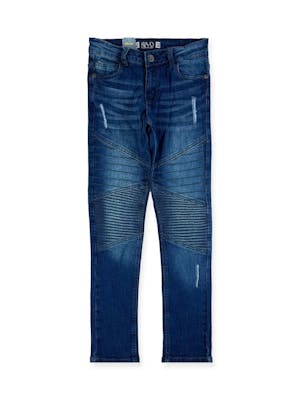 Boys' Faded Jeans - Dark Indigo, Skinny Fit, Sizes 8-16