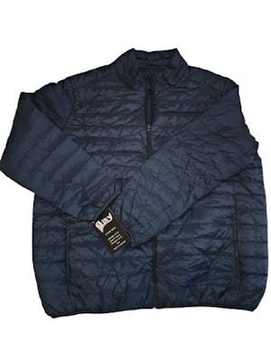 Men's Plus Size Bubble Jackets - 5X, Black, Full Zip