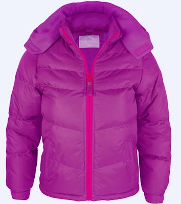 Girls' Puffer Jackets - Size 5-7, Purple