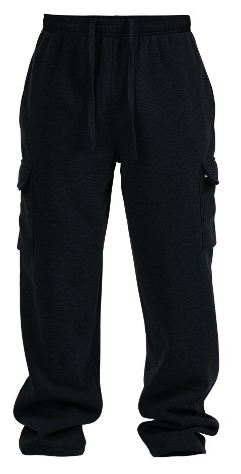 Men's 4 Pocket Fleece Sweatpants, S-XL, Black