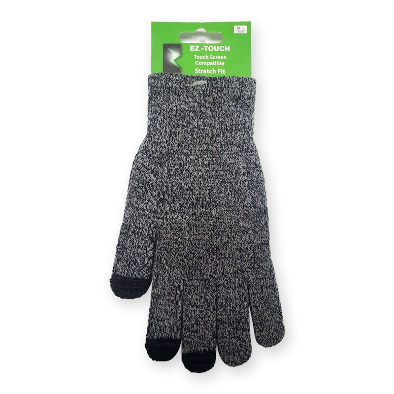 Adult Magic Knit Gloves - Grey  Touch-Screen