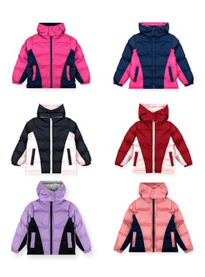 Toddler Girls' Puffer Jackets - 4T, Assorted Colors