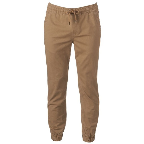 khaki fleece joggers