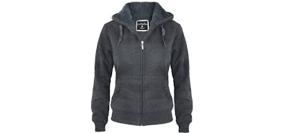 Women's Full Zip Hoodie Jackets - S-XL, Dark Grey