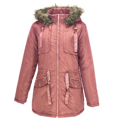 Women's Sherpa Lined Coats - Pink, S-XL