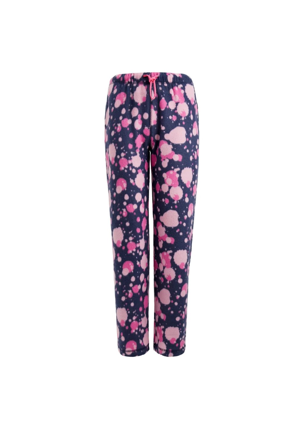Wholesale Women's Fleece Pajama Pants, 3X-5X, Pink/Navy Abstract