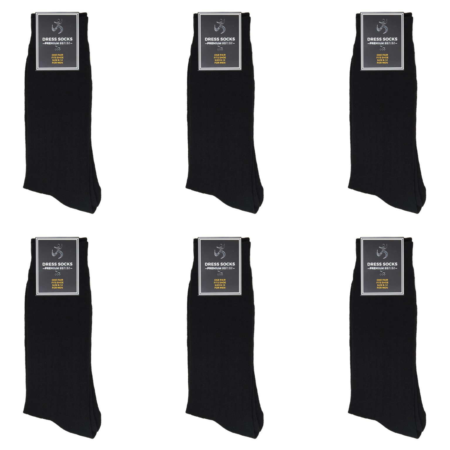 Men's Dress Socks - Black 10-13