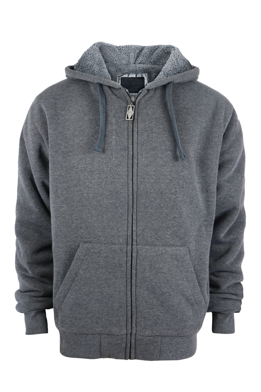 sherpa lined zip hoodie