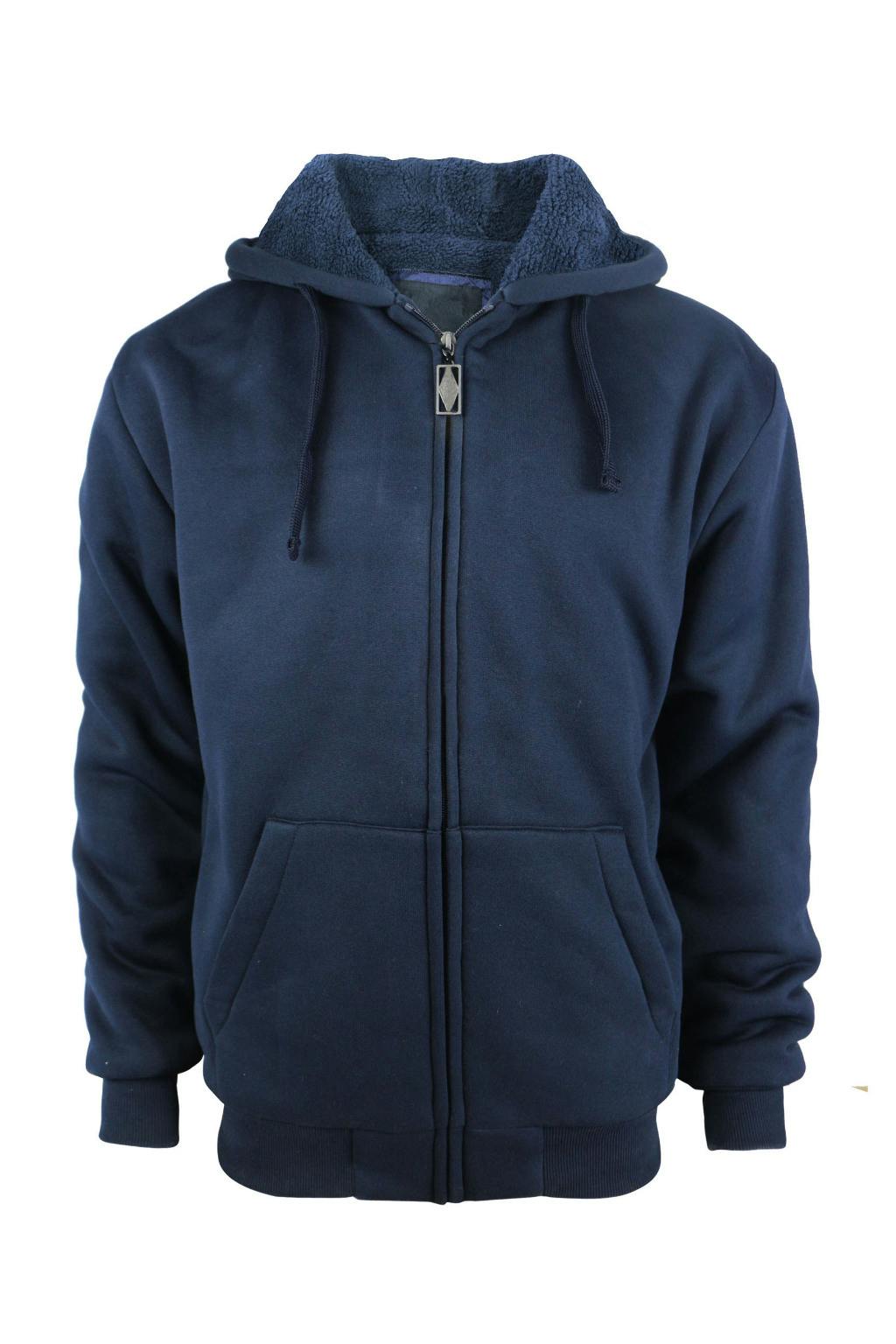 mens grey sherpa hoodie