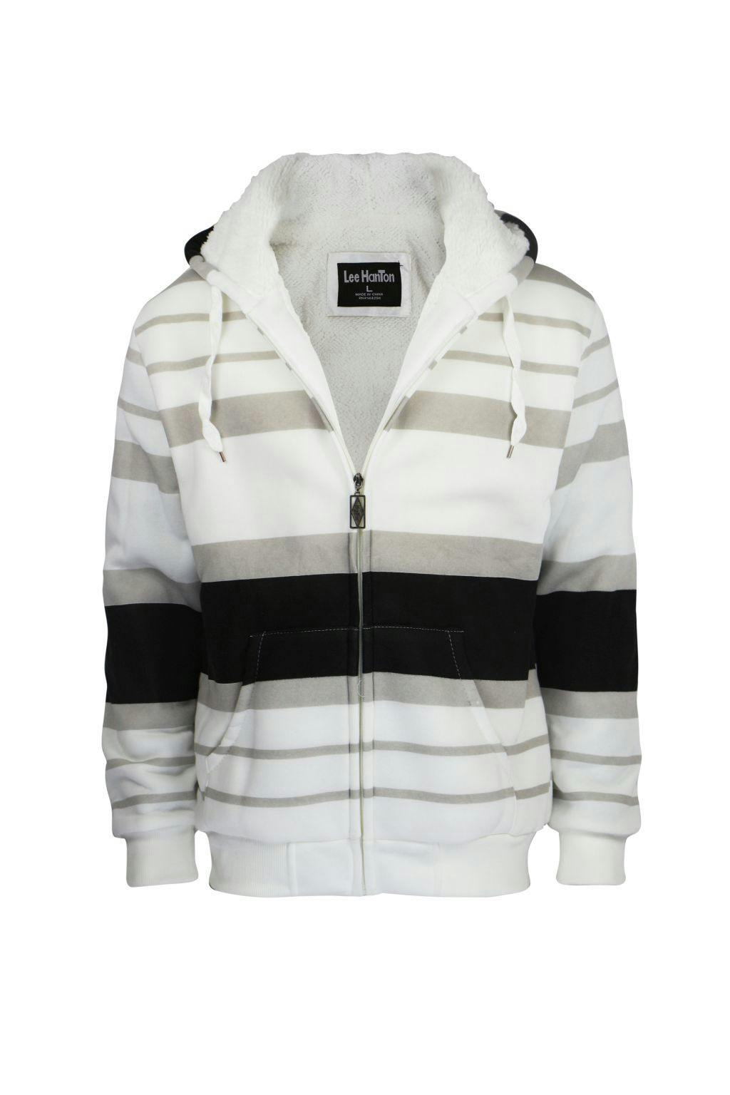 striped zip up hoodie mens