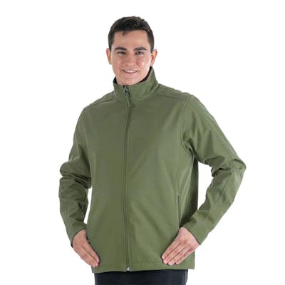Men's Softshell Jackets - Military Green, Small