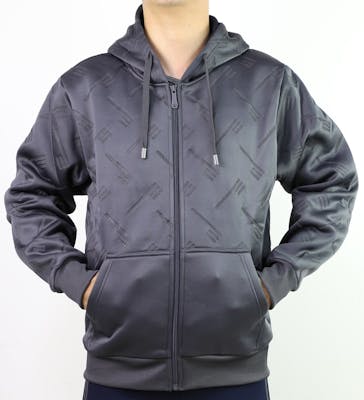 Men's Full Zip Fleece Sweatshirts - Dark Grey, S-2X