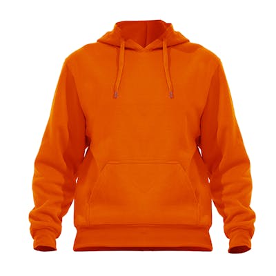 Men's Pullover Hoodies - Orange, 5X