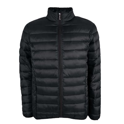 Men's Puffer Full Zip Jackets - Black, S-2X