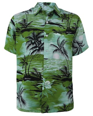 Wholesale Men's Hawaiian Shirts - Green, S - 2 X | DollarDays