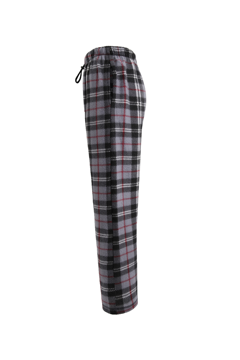 Wholesale Men's Fleece Pajama Pants - 3X-5X, Blue Plaid