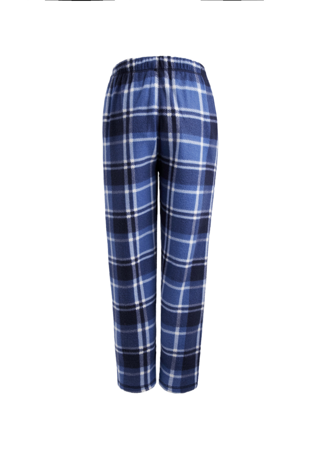 Plaid Fleece Pajama Pants with Elastic Waist - Set of 2