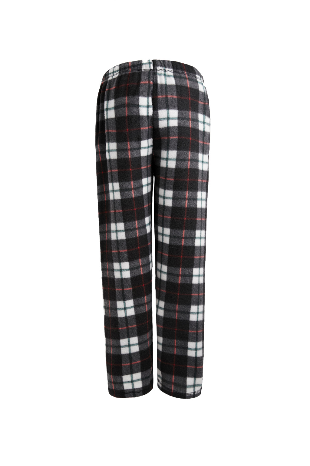 Men's Fleece Pajama Pants - 3X-5X, Black/Red Plaid