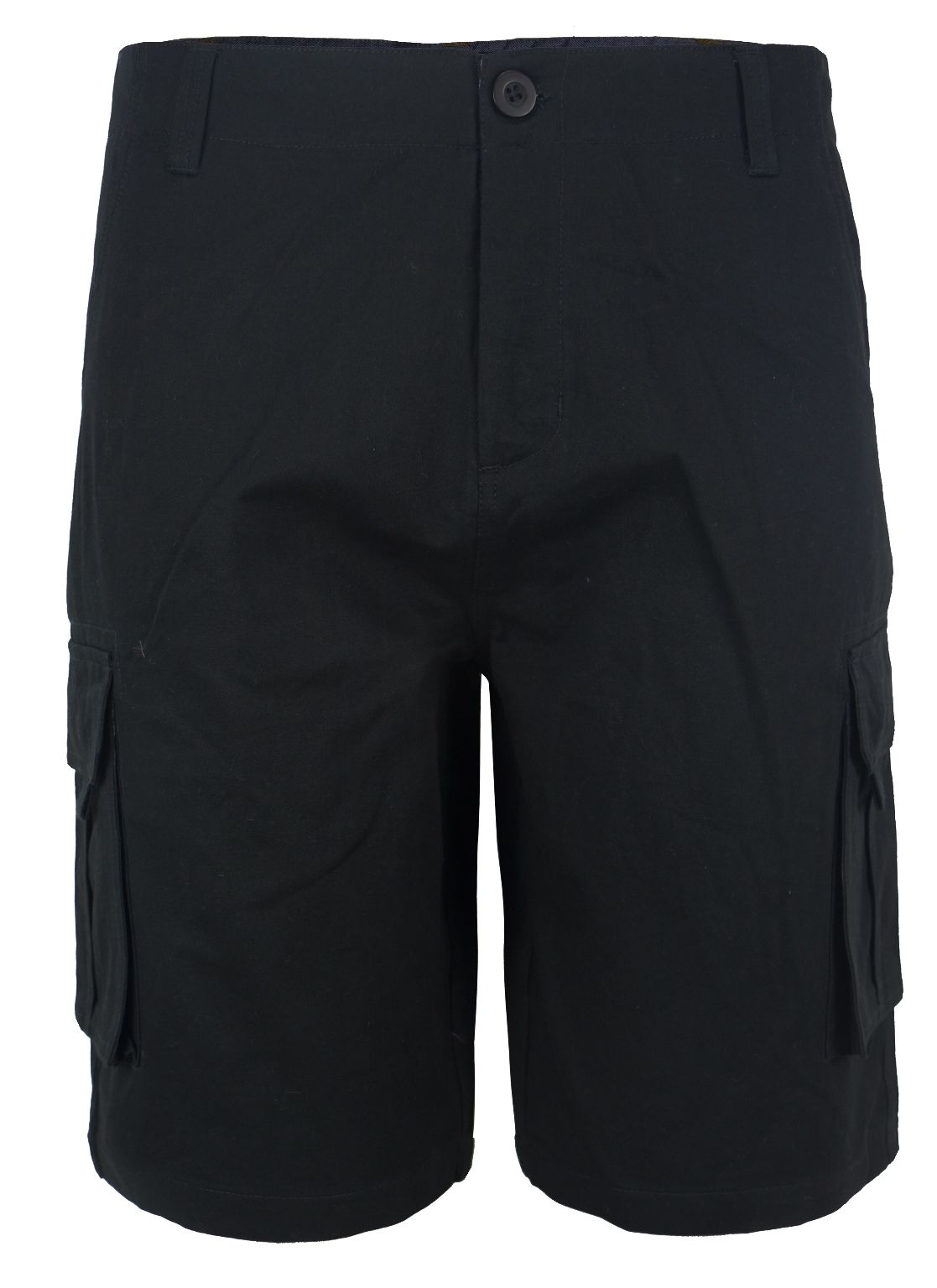 Wholesale Men's 100 Cotton Twill Cargo Shorts Black, 30 40 (SKU
