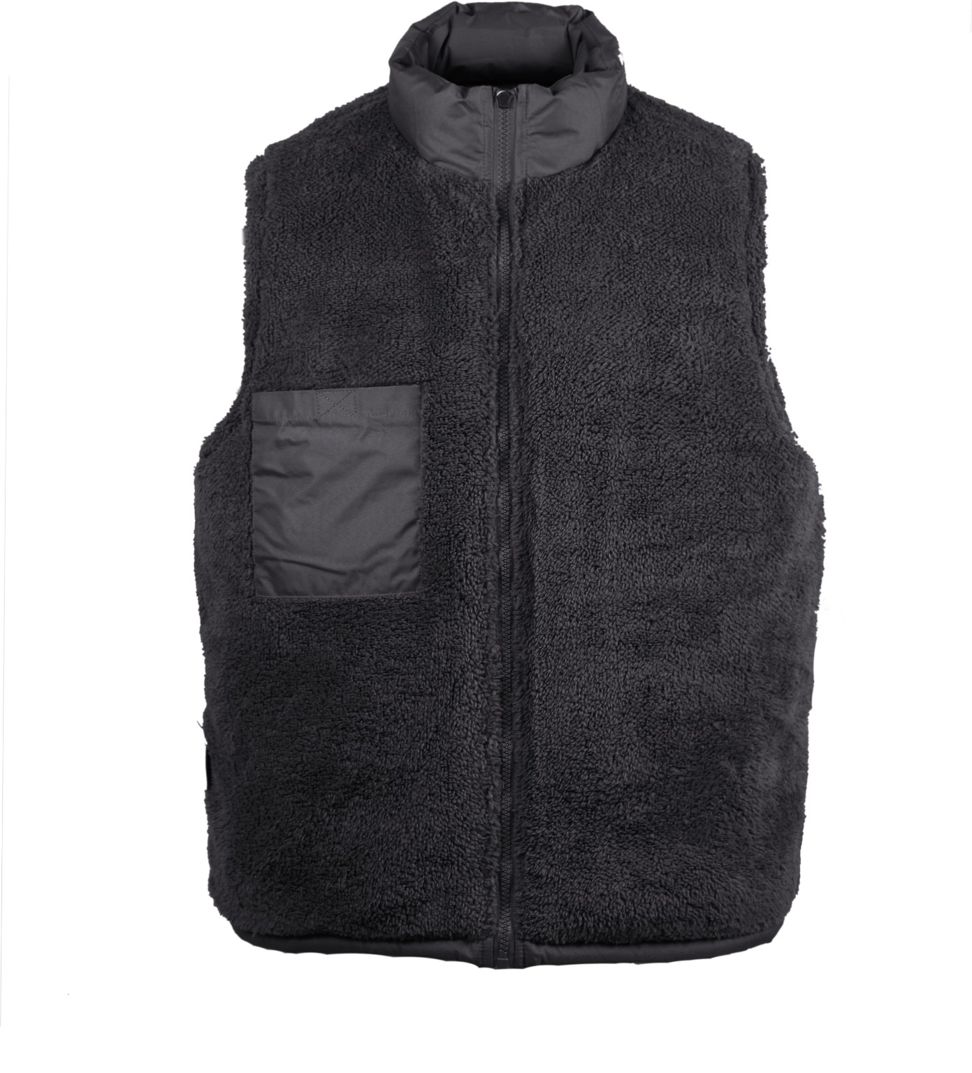 Wholesale Men's Sherpa Lined Vest - Black, S - XL (SKU 2338686) DollarDays