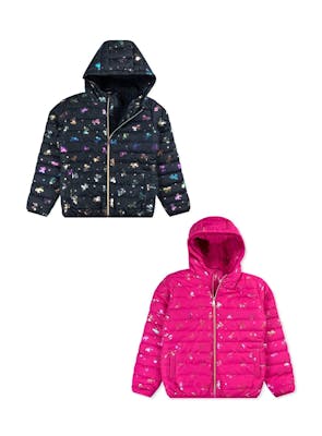 Girls' Sherpa Lined Jackets - 2T-4T,  Unicorn Print