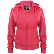 Women's Full Zip Hoodies - Coral, 1X-3X