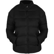 Women's Plus Size Down-Fill Zip Jackets - 1X-3X, Black