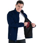 Men's Softshell Jackets - Navy, Small