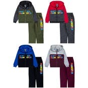 Boys' "Mommy's Little Monster" Fleece Sets - 2 Piece, 4 Colors, 2T-4T