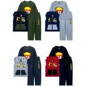 Toddler Boys' "Mess Maker" Fleece Sets - 3 Pieces, 4 Color Combos, 2T-4T