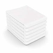 Twin Fitted Sheets - White, 36" x 80" x 7"