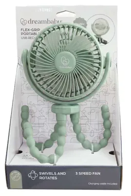 Dreambaby USB Rechargeable Fans - Sage