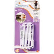 Safety Catches - Drawers & Cabinets, 6 Pack