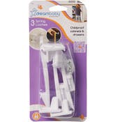 Child Safety Cabinet Locks - 3 Pack, White