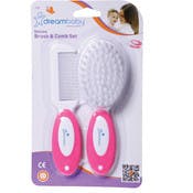 Deluxe Brush & Comb Set - Pink, 2 Piece