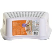 Step Stools - Anti-Slip, White, Gray Dots