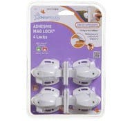 Adhesive Mag Locks - 4 Locks, 0 Key