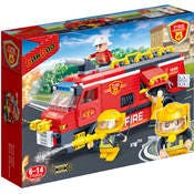 Fire Rescue Truck Building Block Sets - 112 Pieces
