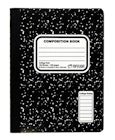 Marbled College Ruled Composition Book - 100 Sheets, Black image number null