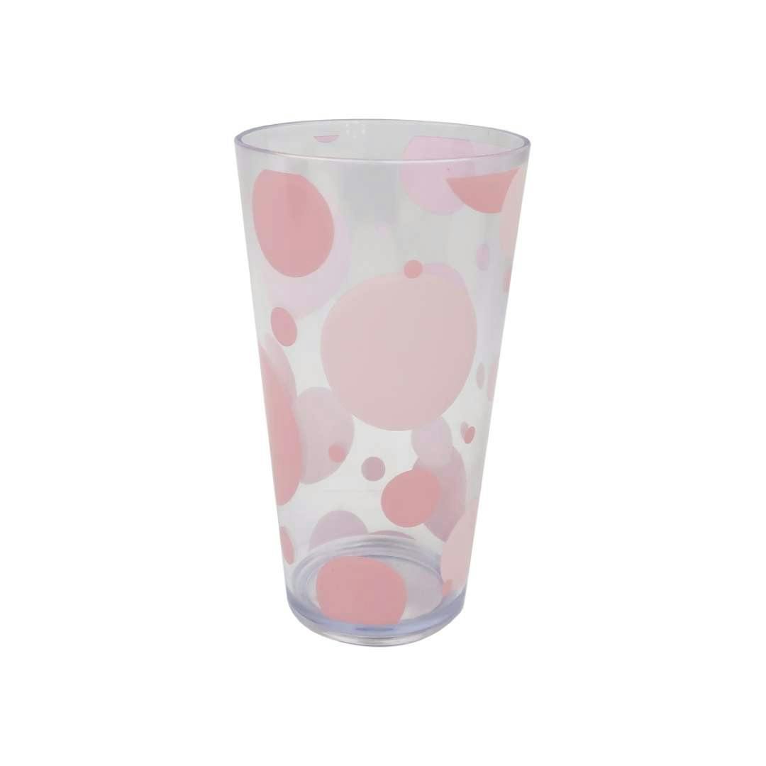Plastic Tumblers - Pink Bubbles, 20 oz